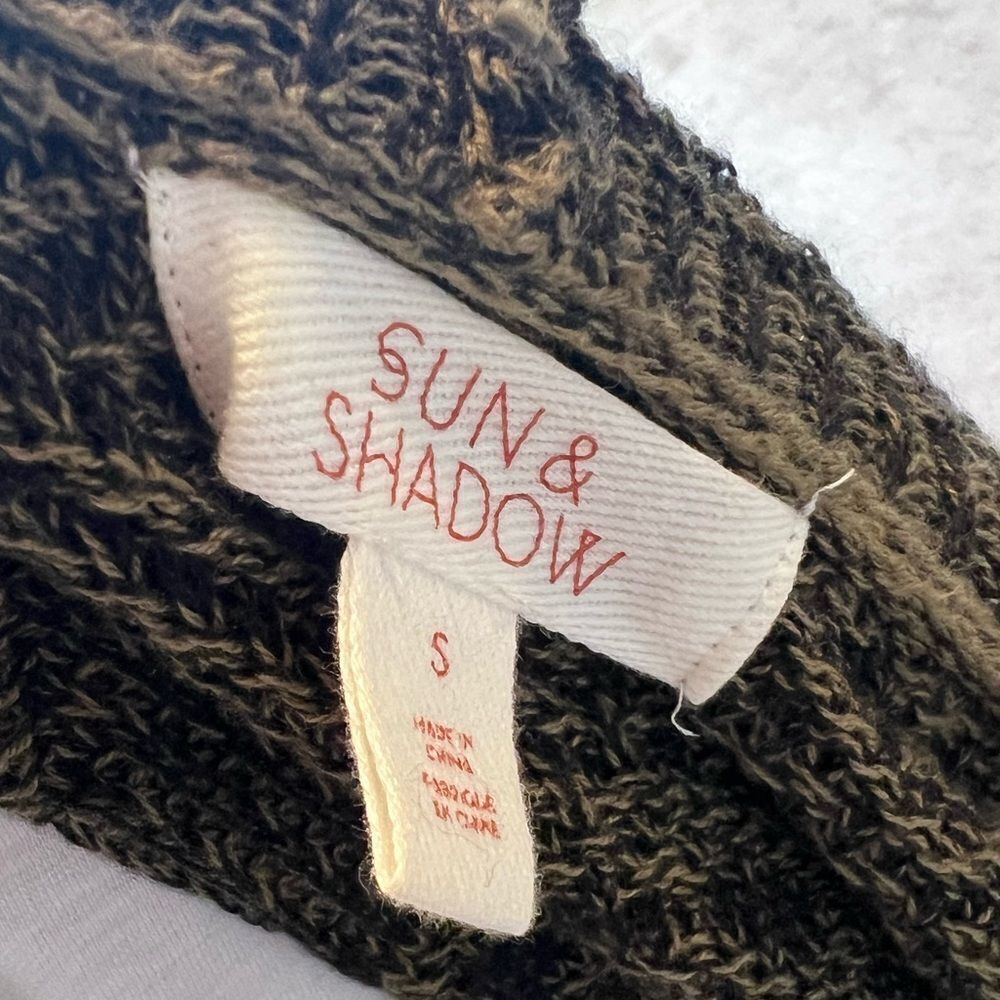 Sun & Shadow Hooded Long Cardigan - size Small - Picture 8 of 8